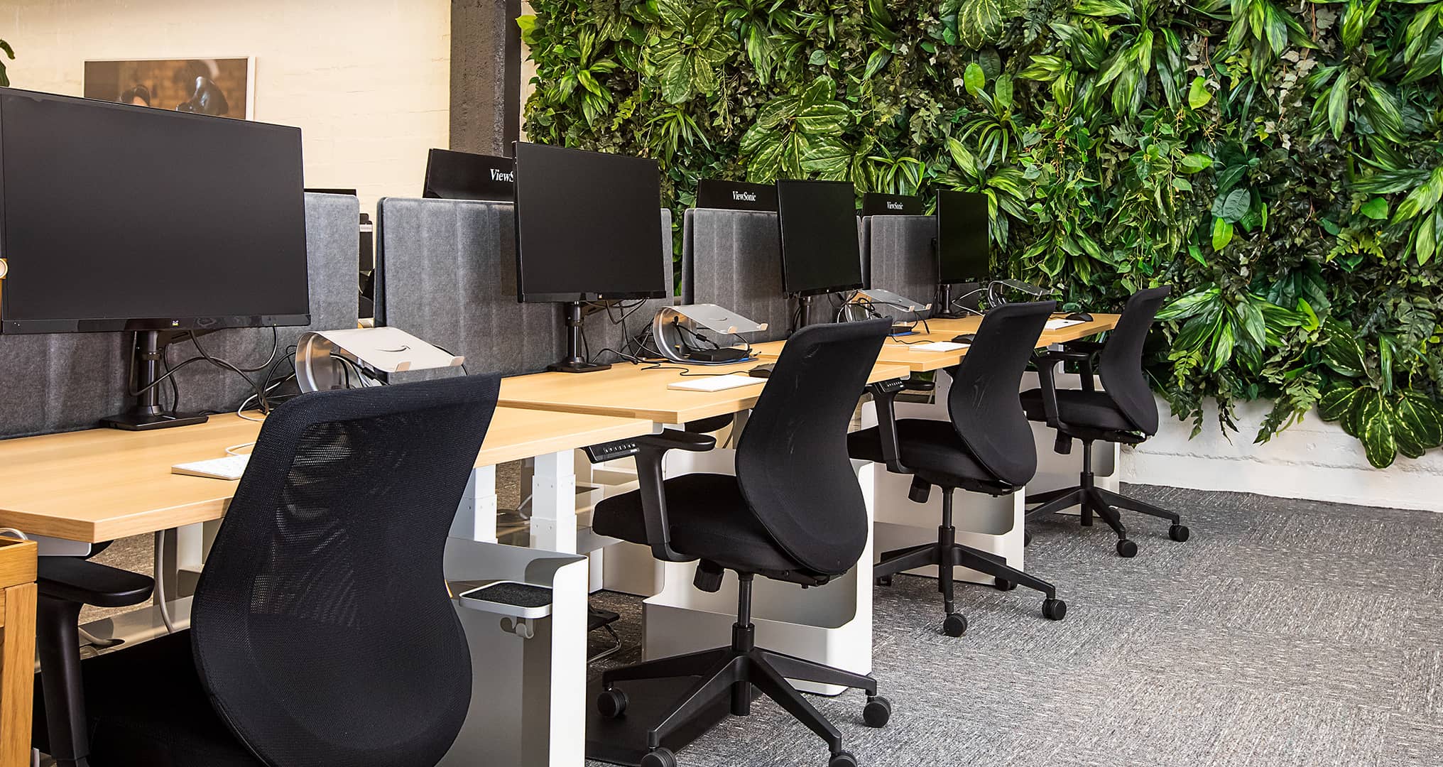 Office desks with ergonomic desk chairs