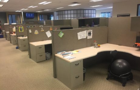 multiple cubicle spaces