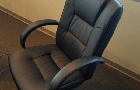 black high back office chair